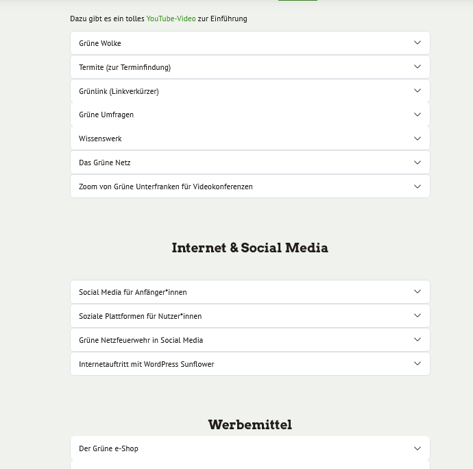 Unterfranken - Hilfen und Tools