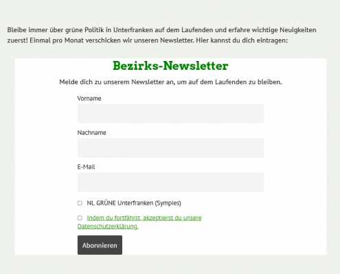 Unterfranken - Newsletter