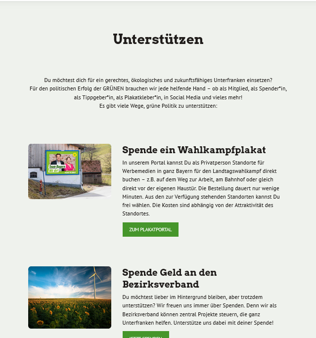 Unterfranken - Unterstützen