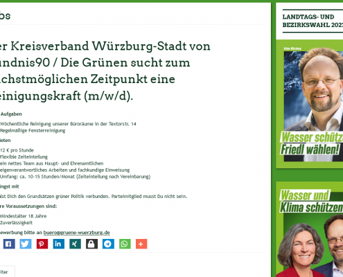 Wuerzburg - Jobs advert